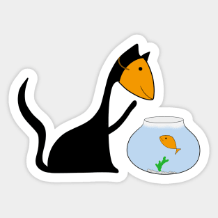 Clever catfish Sticker